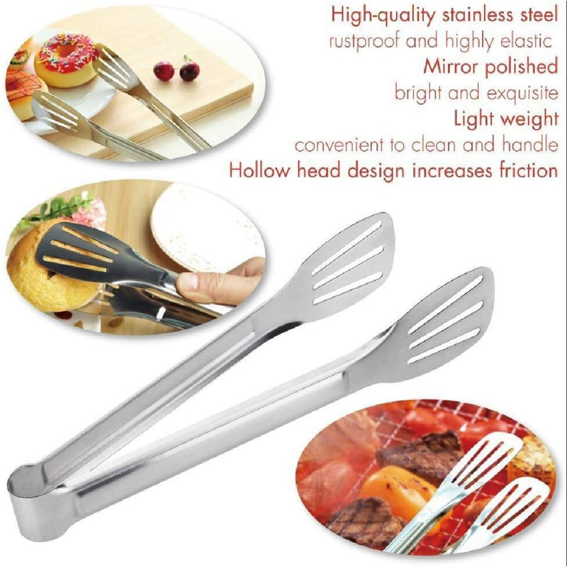 Zntellectual Serving Tongs ,Buffet Tongs, Stainless Steel Food Tong
